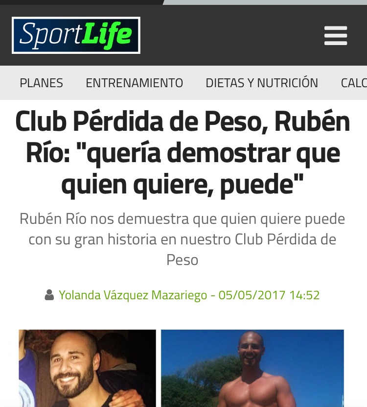 Colaboración con la prestigiosa revista SportLife RRSALUD