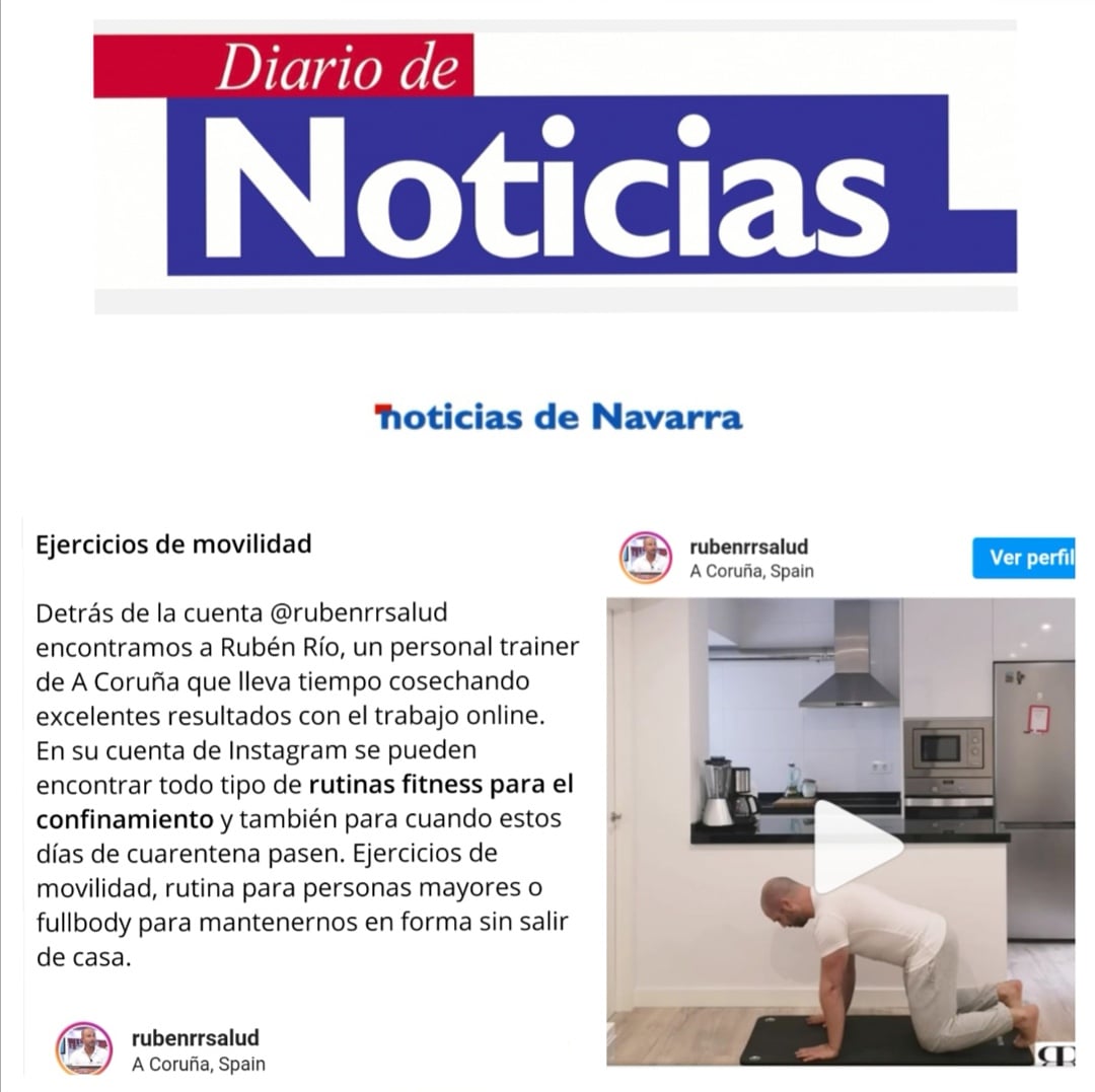 Diario de Navarra recorte RRsalud gimansio entrenamiento personal coruña